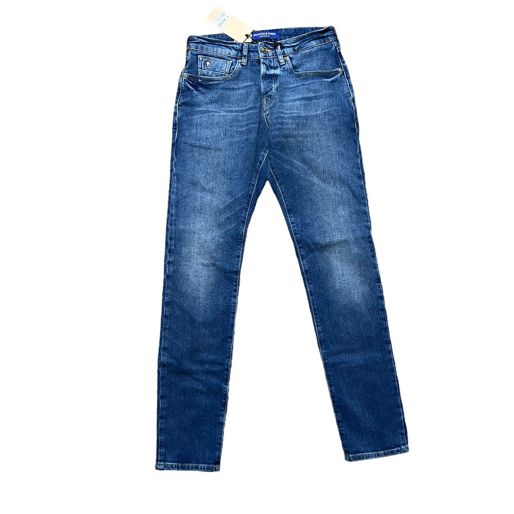 NWT Scotch & Soda Mens Blue Denim Ralston Style Slim Fit Jeans Medium Wash 28x32